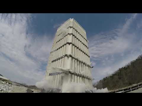 Renascent's implosion of a 28-story, 330-ft concrete building