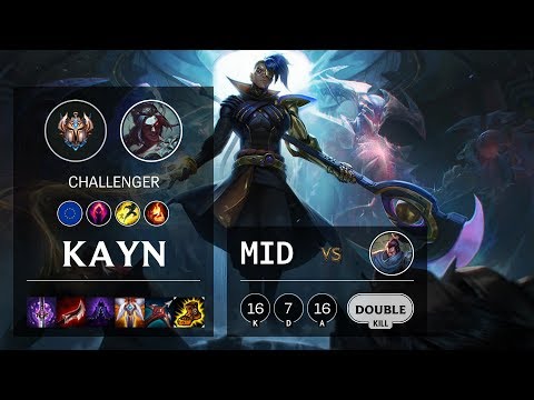 Kayn Mid vs Yasuo - EUW Challenger Patch 10.5
