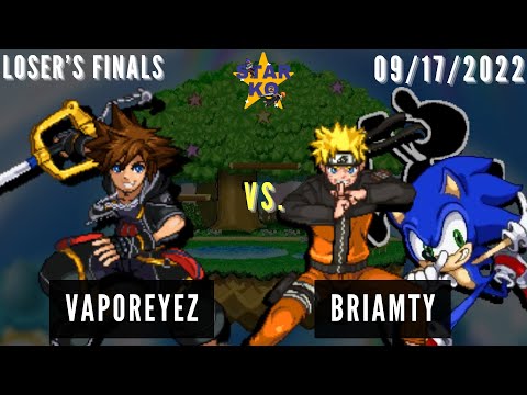 VaporeyeZ (Sora) vs. Briamty (Sonic, Naruto, G&W) - Loser's Finals - Star KO 2