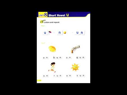 page  72  smart  phonics2  unit8  short  vowel  u #smartphonics2