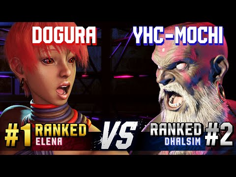 SF6 ▰ DOGURA (#1 Ranked Elena) vs YHC-MOCHI (#2 Ranked Dhalsim) ▰ High Level Gameplay