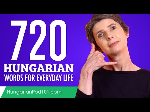 720 Hungarian Words for Everyday Life - Basic Vocabulary #36