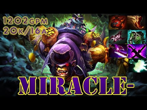#Miracle- Alchemist 1200GPM Farming Machine #Dota2Holyshit