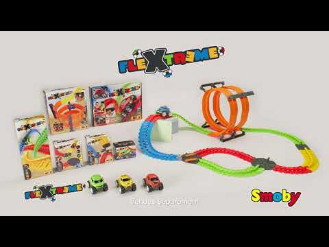 „Smoby Flextreme“ automobilis su šviesa į trasą video
