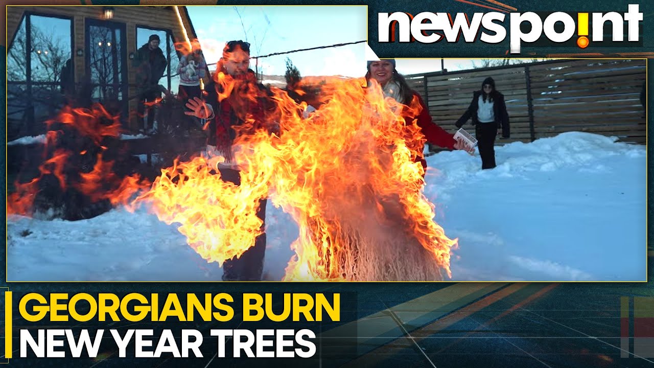 Georgians Burn Decorative Trees to Welcome Hope in the New Year | WION