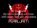 Pearl Jam - Sirens (lyrics)