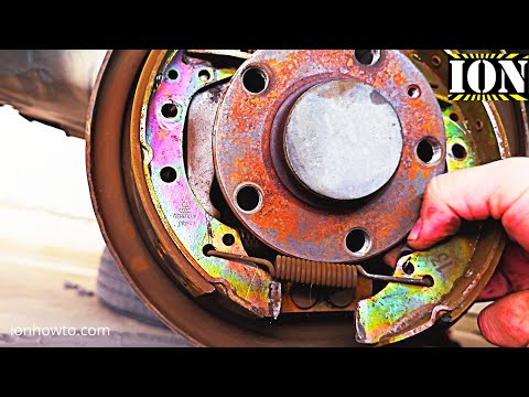 VW Polo 9N Brake Shoes Brake Drums Rear Replacement