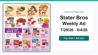 Stater Bros Weekly Ad (7/29/26 - 8/4/26) Top Deals