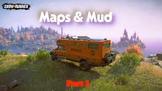 🌲 SNOWRUNNER: Maps and Mud Mission in Washington Part I | EarthRoamer SX Beast Mode 🛻💨