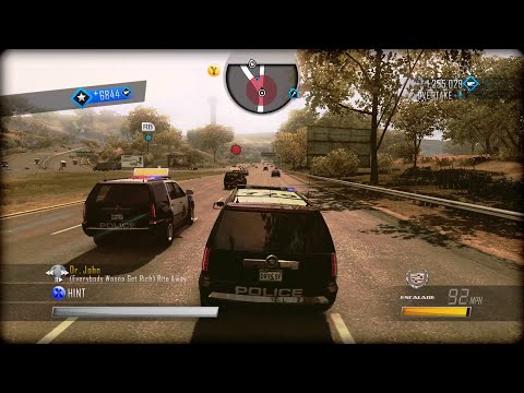 CADILLAC ESCALADE POLICE UNIT IN PURSUIT OF A VIGILANTE RANGE ROVER SPORT