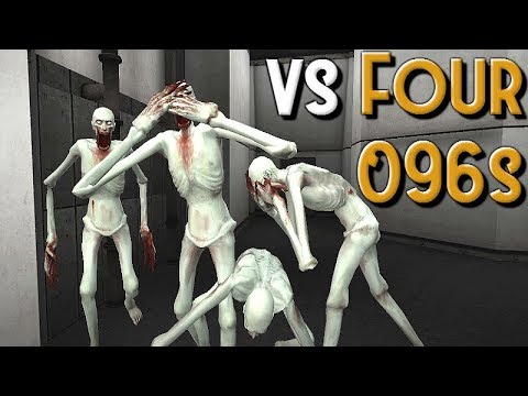 SCP Containment Breach - Playing vs Four Triggered 096s
