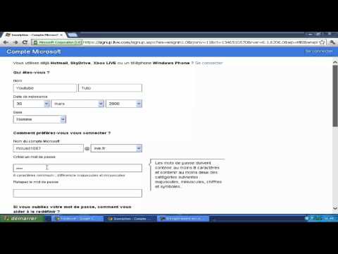 comment s'inscrire a hotmail