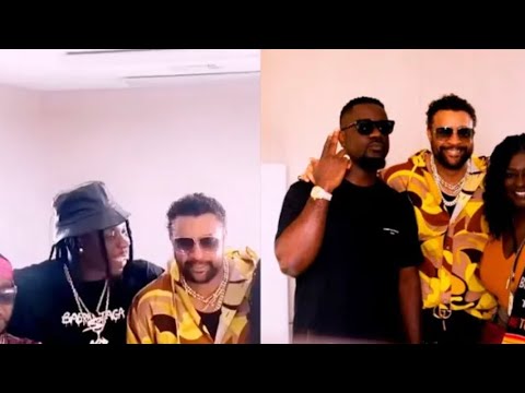Stonebwoy and Sarkodie meet Dancehall legend Shaggy for the 1st time in Memphis🔥🔥🇬🇭