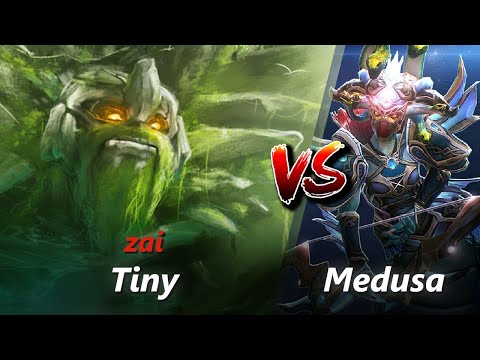 How to Tiny offlane vs Medusa/Lion (feat. zai) | First 10 minutes