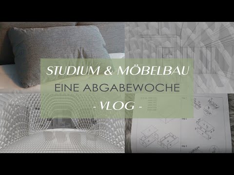 Eine Woche während der Abgabezeit | Neues Bett ? Möbelaufbau | Modellbau | Architekturstudium [VLOG]