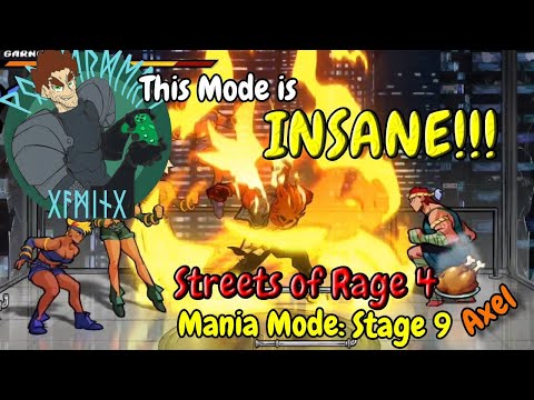 SOR4 Mania mode: Stage 9 with Axel