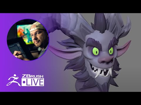 Sculpting a Stylized Krampus Character in ZBrush ! - Shane Olson - Part 2