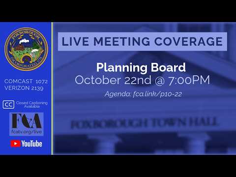 Thumbnail for Planning Board Meeting – October 22, 2026