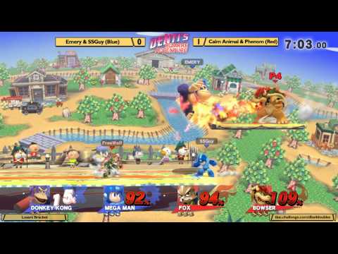 DBA 4 Smash 4 - Emery and SSGuy vs Calm Animal and Phenom - Losers Bracket