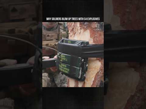 Why Soldiers Blow Up Trees With C4 Explosives
