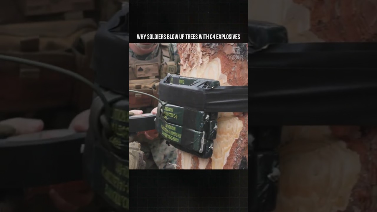 Why Soldiers Blow Up Trees With C4 Explosives