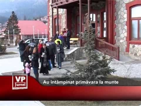 Au întâmpinat primăvara la munte