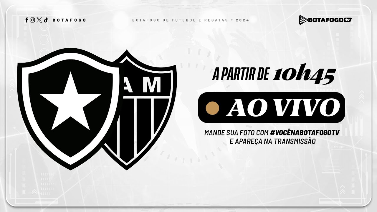 AO VIVO | Botafogo recebe o Atlético-MG em Maricá pelo Campeonato Brasileiro de Aspirantes