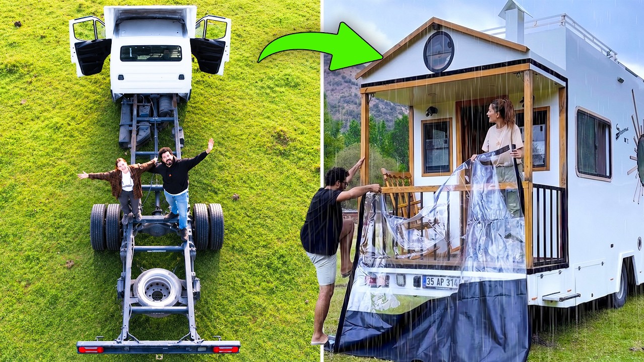 Empty Chassis to Dream Home: This Couple Build Their Perfect Caravan Home | @seyyarhane ​