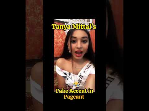 Tanya Mittal's Fake English Accent 😂 in Pageant| #biggboss #bb19contestants #tanyamittal #fake