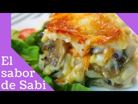 Lasaña de Verduras/paso a paso/El sabor de Sabi