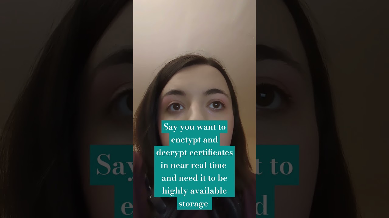Encrypt and decrypt certificates in near real time #awscertification