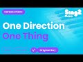 One Direction - One Thing (Piano Karaoke)