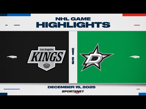 NHL Highlights | Kings vs. Stars - December 15, 2025