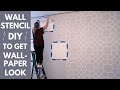 Wall Stencil Painting DIY Painting That S Faster Easier Than Wallpaper