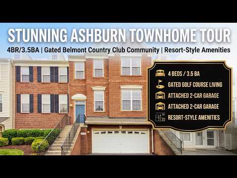 October 2026 Offer, no application or pet fees. Stunning 4BR Townhome in Belmont Country Club property video