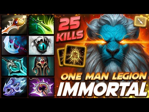 Phantom Lancer ONE MAN LEGION 25 KILLS Immortal Rank - Dota 2 Pro Gameplay [Watch & Learn]