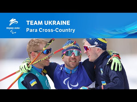🇺🇦 Team Ukraine celebrates GOLD in Para Cross-Country Open 4x2.5km Relay! | Beijing 2022
