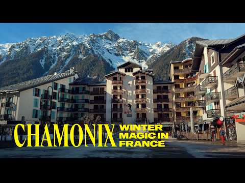 Winter in the Alps | Chamonix, France Walking Tour 4K 60 FPS