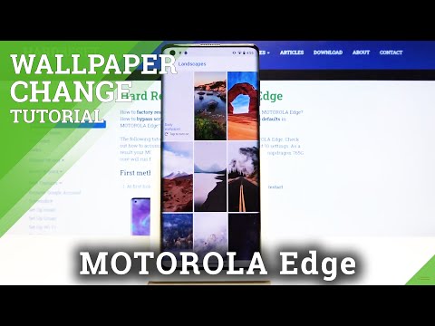How to Set Up Wallpaper in Motorola Edge - Change Wallpaper