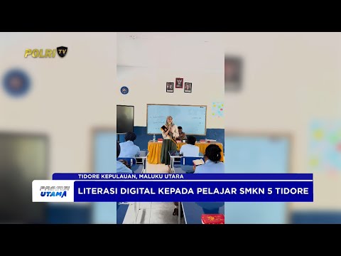 POLDA MALUT PERKUAT LITERASI DIGITAL KEPADA PELAJAR SMKN 5 TIDORE KEPULAUAN