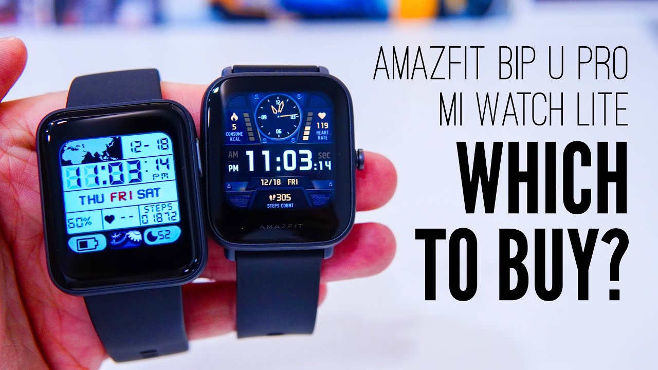 Mi Watch Lite vs Amazfit Bip U Pro: BEST BUDGET SMARTWATCH (with GPS) BATTLE!