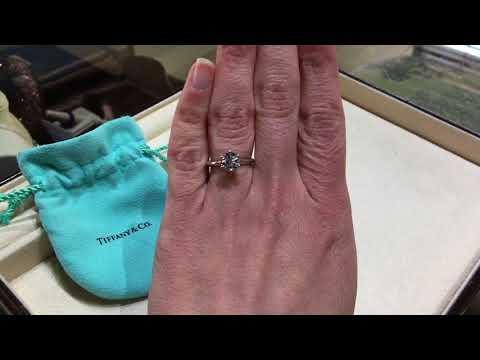MJ Gabel Featured Piece of the day *Platinum Tiffany & Co. Solitaire Diamond Engagement Ring*