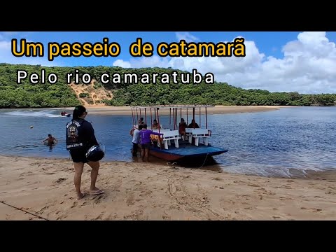 Passeio de catamarã e banho de argila em barra de camaratuba. Mataraca PB
