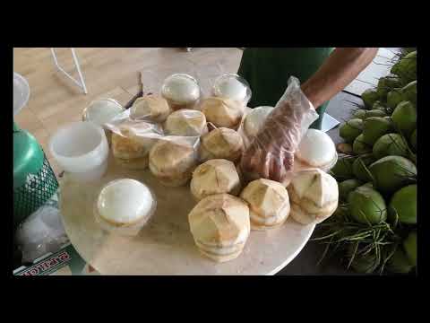 Master of Coconut Cutting skills | THAI STREET FOOD.