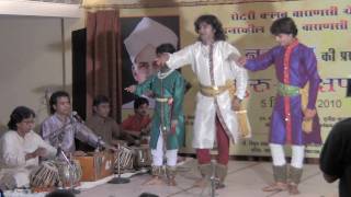 Sri Ravi Shankar Mishra performs kathak in Varanasi on September 5, 2010.