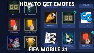 HOW TO GET EMOTES IN FIFA MOBILE 21