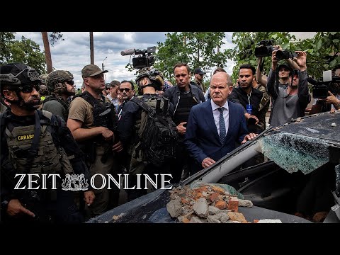 Olaf Scholz in Irpin: "Es ist furchtbar, was dieser Krieg an Zerstörung anrichtet"