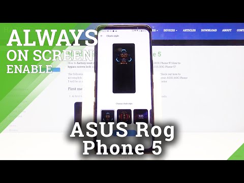 How to Change Always on Display Theme on ASUS ROG Phone 5 – Ambient Screen Themes