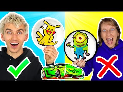 PANCAKE ART CHALLENGE with MOMMA SHARER!!!