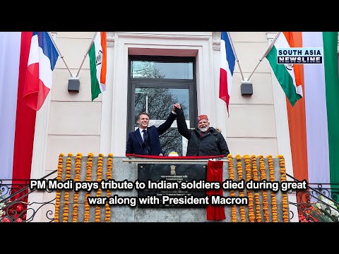 PM Modi pays tribute to Indian soldiers died during great war along with President Macron